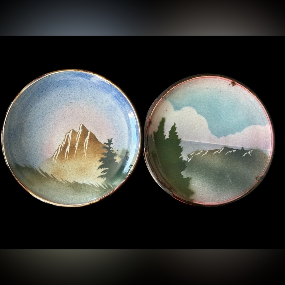 Limited Edition - Set Of 2 Beth Changstrom Nature Scene Plates